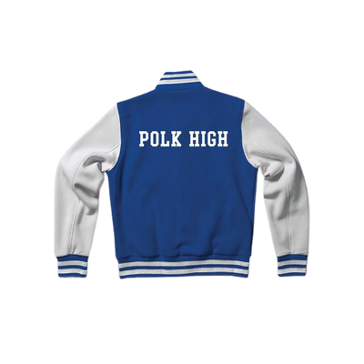Al Bundy Polk High School Blue Varsity Letterman Jacket-Style Sweatshirt Married With Children