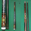 Boriz Billiards Black Leather Grip Pool Cue Stick Majestic HV9C Series inlaid