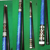 Boriz Billiards Black Leather Grip Pool Cue Stick Majestic HVCC Series inlaid