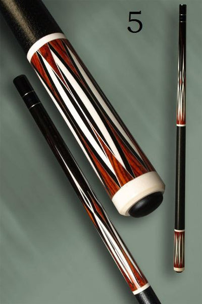 Boriz Billiards Black Leather Grip Pool Cue Stick Majestic G22C Series inlaid
