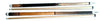 Billiards Black Leather Grip Pool Cue Stick Majestic Series inlaid ALL 2 cue