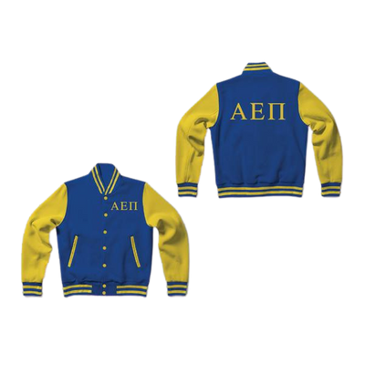 Alpha Epsilon Pi Fraternity Varsity Letterman Jacket-Style Sweatshirt