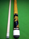Boriz Billiards Black Leather Grip Pool Cue Stick Majestic DRLove Series inlaid
