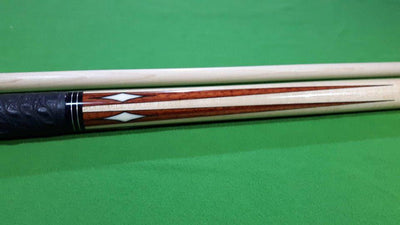 Boriz Billiards Black Leather Grip Pool Cue Stick Majestic NQLove Series inlaid