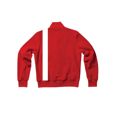 East High School Wildcats Red Varsity Letterman Jacket-Style Sweatshirt HSM3