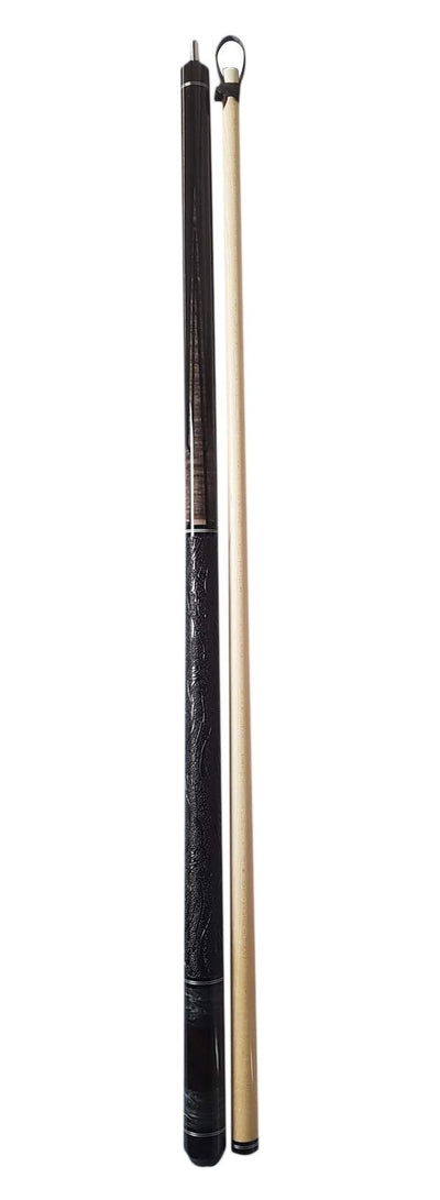 Boriz Billiards Black Leather Grip Pool Cue Stick Series inlaid elegantz