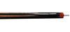 Boriz Billiards Black Leather Grip Pool Cue Stick Majestic Series inlaid Model V