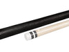 Billiards Black Leather Grip Pool Cue Stick Majestic Series inlaid CVCX