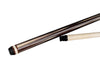 Billiards Black Leather Grip Pool Cue Stick Majestic Series inlaid XXPP