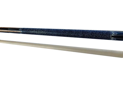 Billiards Black Leather Grip Pool Cue Stick Majestic Series inlaid VVTR7