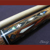 Boriz Billiards Brown Snake Skin Grip Pool Cue Stick Original Inlays New - borizcustom