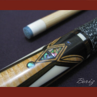 Boriz Billiards Linen Grip Pool Cue Stick Original Inlays New - borizcustom