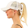 2018 Summer CC Glitter Ponytail Baseball Cap Dad Hats for Women Hip Hop Caps Messy Bun Cotton Sports Mesh Trucker Hat