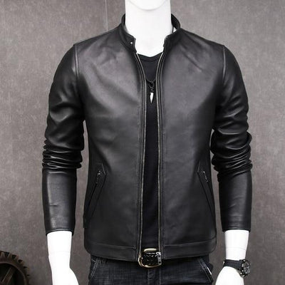 2019 Genuine Leather Jacket Men Sheepskin Coat for Men Plus Size Real Cow Leather Jackets Chaqueta Cuero Hombre MT681 KJ2283