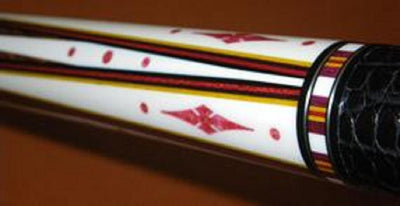 Boriz Billiards Black Leather Grip Pool Cue Stick Majestic Series inlaid WQQZ