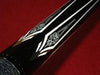 Boriz Billiards Black Leather Grip Pool Cue Stick Majestic Series inlaid JJ17