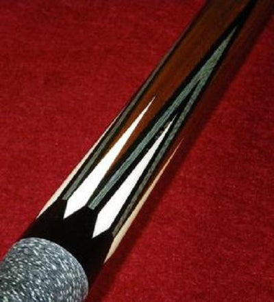 Boriz Billiards Black Leather Grip Pool Cue Stick Majestic Series inlaid JJ16