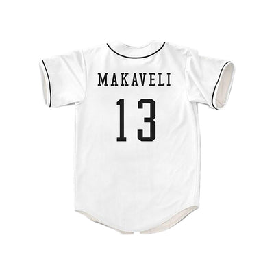 Tupac Shakur Makaveli 13 Los Angeles White Baseball Jersey