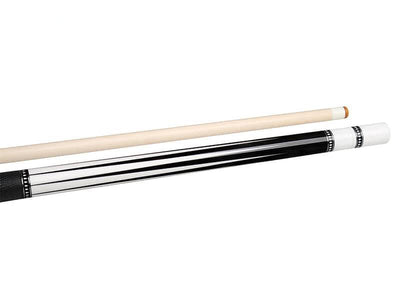 Billiards Black Leather Grip Pool Cue Stick Majestic Series inlaid CVCX