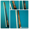 Boriz Billiards Black Leather Grip Pool Cue Stick Majestic Series inlaid GGGD