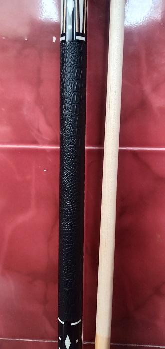 Boriz Billiards Black Leather Grip Pool Cue Stick Majestic  #FB8C Series inlaid