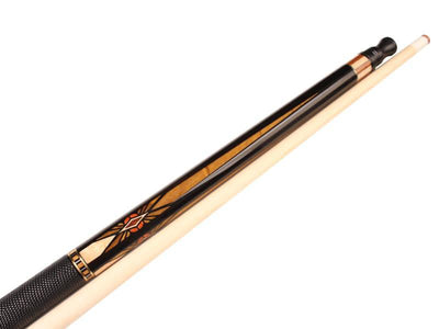 Billiards Black Leather Grip Pool Cue Stick Majestic Series inlaid VRJJ