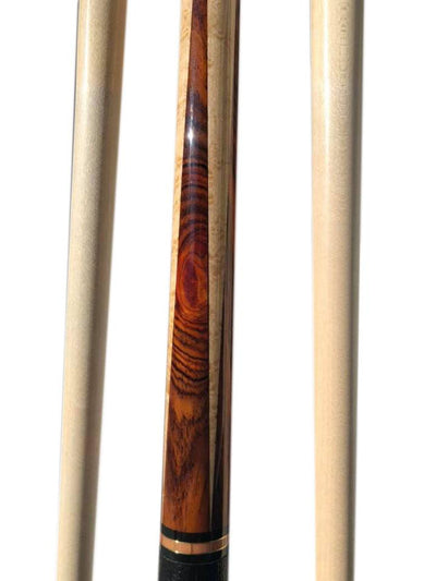 Billiards Black Leather Grip Pool Cue Stick Majestic Series inlaid SLLK