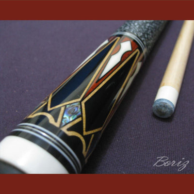 Boriz Billiards Linen Grip Pool Cue Stick Original Inlays New - borizcustom