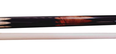 Billiards Black Leather Grip Pool Cue Stick Majestic Series inlaid Model F