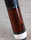Boriz Billiards Black Leather Grip Pool Cue Stick Majestic Series inlaid VVV1