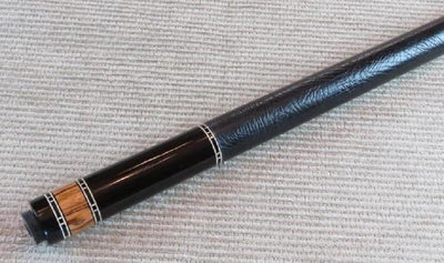 Boriz Billiards Black Leather Grip Pool Cue Stick Majestic #VXCV Series inlaid