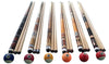 Billiards Black Leather Grip Pool Cue Stick Majestic Series inlaid CHOOSE 1