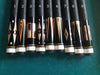 Boriz Billiards Black Leather Grip Pool Cue Stick Majestic 72SF Series inlaid