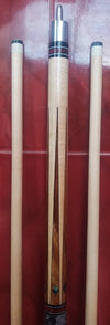 Boriz Billiards Black Leather Grip Pool Cue Stick Majestic Series inlaid HX4D