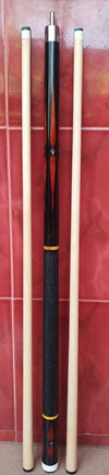 Boriz Billiards Black Leather Grip Pool Cue Stick Majestic Series inlaid GSCX