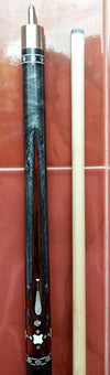 Boriz Billiards Black Leather Grip Pool Cue Stick Majestic WDXB Series inlaid