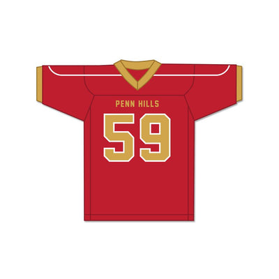 Aaron Donald 59 Penn Hills High School Indians Red Football Jersey