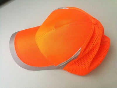Adjustable Outdoor Reflective Baseball Hat Cap Work Wear Structured Safety Head Protection Hat Fluorescent Orange or Yellow 2019