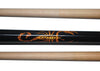 Boriz Billiards Black Leather Grip Pool Cue Stick Majestic  55A Series inlaid