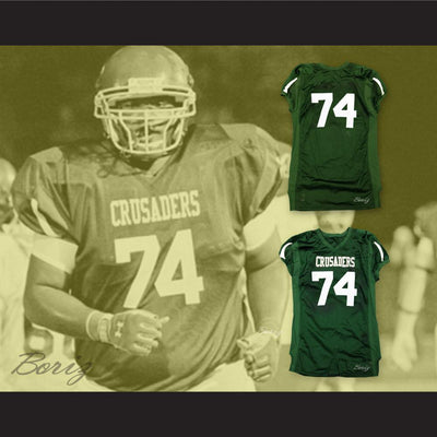The Blind Side Michael Oher 74 Crusaders High School Football Jersey - borizcustom - 3