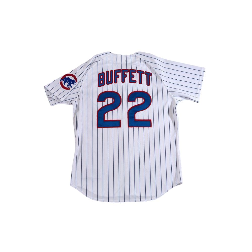 Jimmy Buffett Concert Pinstriped Baseball Jersey Includes Patch