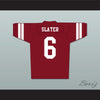 AC Slater 6 Bayside Tigers Football Jersey Maroon Saved By The Bell - borizcustom