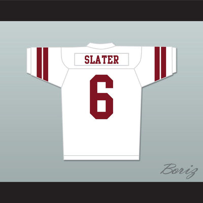 AC Slater 6 Bayside Tigers Football Jersey White Saved By The Bell - borizcustom