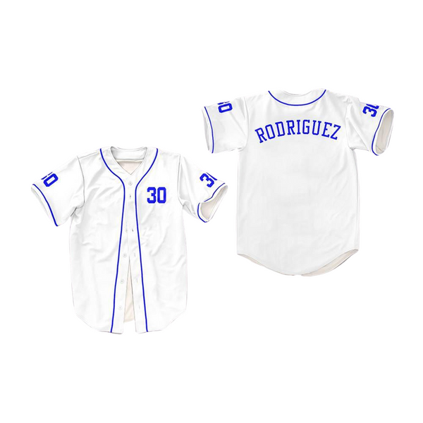 Benny 'The Jet' Rodriguez 30 Blue Dye Sub Baseball Jersey