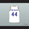 Anthony C Hall Tony the Point Shaver 44 Western University Dolphins White Basketball Jersey Blue Chips - borizcustom
