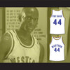 Anthony C Hall Tony the Point Shaver 44 Western University Dolphins White Basketball Jersey Blue Chips - borizcustom