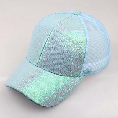 CHAMSGEND 2019 Ponytail Baseball Cap Women Girl Messy Bun Snapback Summer Mesh Hats Casual Sport Sequin Cap Summer Hat Sun Caps