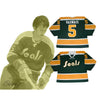 Carol Vadnais 5 California Golden Seals Hockey Jersey Stitch Sewn New - borizcustom