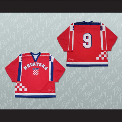 Croatia Hockey Jersey Stitch Sewn Any Player or Number - borizcustom