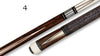 Boriz Billiards Black Leather Grip Pool Cue Stick Majestic V22C Series inlaid